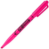 Avery(R) Hi-Liter(R) Pen-Style Highlighters, SmearSafe(R), Chisel Tip, 1 Fluorescent Pink Highlighter (23592)