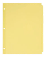 Avery® Plain Tab Write & Erase Dividers, 5 Tabs, 36 Sets, Buff (11501)