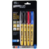 Avery(R) Marks A Lot(R) UltraDuty(TM) Permanent Markers, Bullet Tip, Water Resistant, 4 Assorted Industrial Markers (29848)
