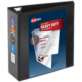 Avery® Heavy-Duty View Binder, 4" One Touch EZD® Rings, 780-Sheet Capacity, 4-1/2" Spine, Black (79604)