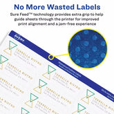 TrueBlock® Shipping Labels, 3-1/2" x 5", Sure Feed™, Permanent Adhesive, White, 2 Pack, 200 Labels Total (5640)