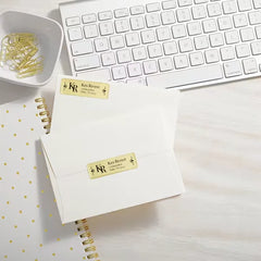 Avery® Foil Mailing Labels, Gold, 3/4" x 2-1/4", 300 Labels (8987)
