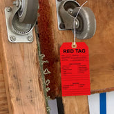 Red Tags, Preprinted 5S Hang Tags, Pre-Strung Card Stock, 25ct, 3" x 5-3/4" (62426)