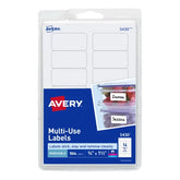 Avery® Removable Labels, Removable Adhesive, 3/4" x 1-1/2", 504 Labels (5430)