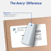 Avery® Half-Sheet Shipping Labels, 5-1/2" x 8-1/2", White, 500 Blank Mailing Labels (5912)
