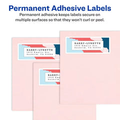 Avery® Shipping Labels, 8-1/2" x 11", Matte White, Inkjet Printer Compatible, 20 Labels (8255)