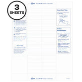 Avery® Big Tab™ Insertable Divider Insert Sheet Refills, 5-Tab, 3 Sheets, 54 Inserts (11227)
