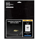 Avery® PermaTrack® Destructible Asset Tag Labels, 3/4" x 1-1/2", 320 Labels (60529)