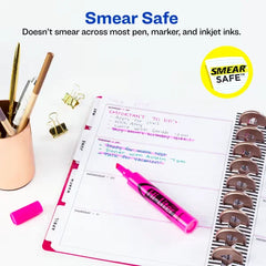 Avery(R) Hi-Liter(R) Desk-Style Highlighters, SmearSafe(R), Chisel Tip, 1 Fluorescent Pink Highlighter (24010)