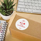Avery® Round Labels with Sure Feed®, 2-1/2" Diameter, Matte White, Laser & Inkjet Compatible, 300 Labels (5294)