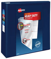 Avery® Heavy-Duty View 3 Ring Binder, 4" One Touch EZD® Rings, 4.5" Spine, 1 Navy Blue Binder (79804)