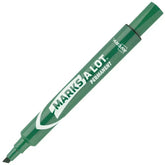 Avery® Marks A Lot® Permanent Markers, Large Desk-Style Size, Chisel Tip, 1 Green Marker (08885)