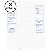 Avery® Big Tab™ Insertable Divider Insert Sheet Refills, 8-Tab, 3 Sheets, 60 Inserts (11228)