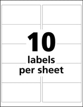 Avery® UltraDuty® GHS Chemical Labels for Pigment Inkjet Printers, Waterproof, UV Resistant, 2” x 4”, 500 Labels (60525)