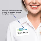 Avery® Flexible Printable Name Tags, 2-1/3" x 3-3/8", Matte White, 400 Removable Name Badges for Laser and Inkjet Printers (5395)