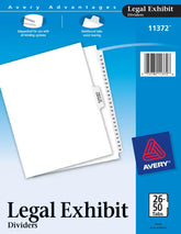 Avery® Premium Collated Legal Dividers Avery Style, Letter Size, 26-50 & Table of Contents Tab Set (11372)