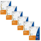 Avery® Big Tab™ Insertable Dividers for 3 Ring Binders, 8-Tab Sets, White Paper, Clear Tabs, 6 Binder Divider Sets (41124)