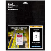 Avery® UltraDuty™ Printable Plastic Hang Tags, 5-1/2" x 2-53/64", White Blank Tags, 50lb Pull-Strength, 60ct (62400)