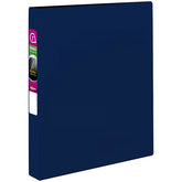 Avery® Durable Binder, 1" Slant Rings, 220-Sheet Capacity, DuraHinge™, Blue (27251)