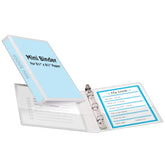 Avery® Mini Durable View Binder, 1/2" Round Rings, 100-Sheet Capacity for 5-1/2" x 8-1/2" Paper, 0.7" Spine, White (27726)