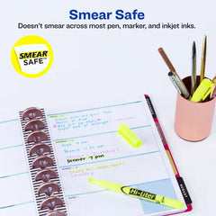 Avery® Hi-Liter® Pen-Style Highlighters, SmearSafe®, Chisel Tip, 1 Fluorescent Yellow Highlighter (23591)
