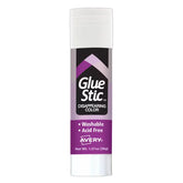 Avery(R) Glue Stick, Disappearing Purple Color, 1.27 oz., Washable, 1 Permanent Glue Stick (00226)