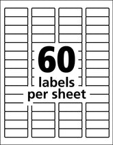 Avery® Durable ID Labels, TrueBlock® Technology, Permanent Adhesive, 2/3” x 1-3/4”, 3,000 Labels (61533)