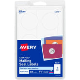 Avery® Mailing Seals, Permanent Adhesive, 1-1/2" , 240 Labels (5278)