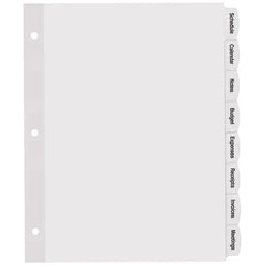 Avery® Big Tab™ Printable White Label Dividers, Easy Peel Labels®, 8 Tabs per Set, White (4 Sets of 14433)