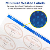 Avery® Assorted Label Variety Pack with Sure Feed™, Glossy White, 126 Labels, Permanent Adhesive (80510)