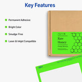 Avery Shipping Labels with Sure Feed, 2" x 4", Neon Green, 1,000 Labels Total, Laser & Inkjet Compatible (5976)