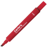 Carter's™ Permanent Marker, Large Desk-Style Size, Chisel Tip, Red Marker (27177)