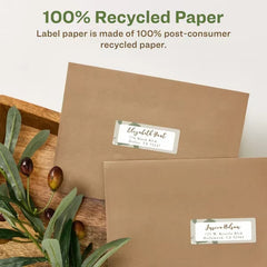 Avery® EcoFriendly Recycled Address Labels, 1" x 2-5/8", White, Permanent, 300 Printable Labels (48860)