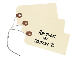Avery® Shipping Tags, Manila, Wired, 6-1/4" x 3-1/8", 1,000 Tags (12608)