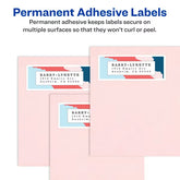 Avery® Return Address Labels with Sure Feed®, 2/3" x 1-3/4", White, Laser & Inkjet Compatible, 600 Total (18294)