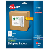 Avery® Full-Sheet Shipping Labels, 8-1/2" x 11", White, 25 Blank Mailing Labels (8165)