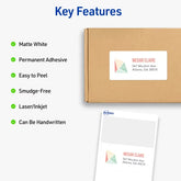 Avery® Mini-Sheets Shipping Labels, 2" x 4", White, Permanent Adhesive, Laser/Inkjet Printable, 100 Labels (2163)