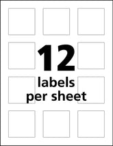 Avery® UltraDuty® GHS Chemical Labels for Pigment Inkjet Printers, Permanent Adhesive, Waterproof, UV Resistant, 2” x 2”, 600 Labels (60526)