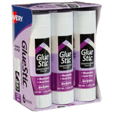 Avery(R) Glue Stic(TM), Disappearing Purple Glue Sticks, Washable, 1.27oz, 6 Total (98071)
