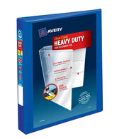 Avery® Heavy-Duty View Binder, 1" One-Touch Rings, 275-Sheet Capacity, Pacific Blue (79772)