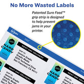 Avery® Shipping Labels, Sure Feed™ Technology, Permanent Adhesive, 3-1/2" x 5", 1,000 Labels (95935)