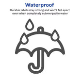 Avery® Waterproof Shipping Labels with Sure Feed™ & TrueBlock™ 2" x 4", 5,000 White Labels (95523)