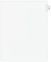 Avery® Individual Legal Dividers Avery Style, Letter Size, #2 (11912)