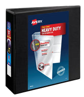 Avery® Heavy-Duty View 3 Ring Binder, 3" One Touch EZD® Rings, 3.5" Spine, 1 Black Binder (79693)