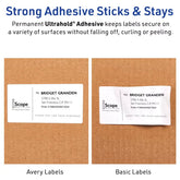 Waterproof Labels with Ultrahold® Permanent Adhesive, Sure Feed™, TrueBlock®, Laser, 1,000, 5-1/2" x 8-1/2" (95526)