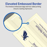 Avery® Embossed Tent Card, 3-1/2" x 11", Ivory, 50 Printable Place Cards (5915)