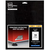 Avery® PermaTrack® Destructible Asset Tag Labels, 1-1/4" x 2-3/4", 112 Labels (60537)