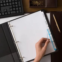 Avery® Print & Apply Clear Label Sheet Refills, Index Maker® Easy Apply™ Labels, 5-Tab, 3 Sheets (11225)