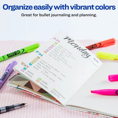 Avery(R) Hi-Liter(R) Pen-Style Highlighters, SmearSafe(R), Chisel Tip, 6 Assorted Color Highlighters (23565)
