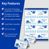 Avery® Print-to-the-Edge Tent Cards with Sure Feed® Technology, 2" x 3-1/2", White, 2-Pack, 320 Place Cards Total (5812)
